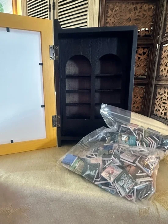 Pages & Places Anxiety Miniature Bookshelf Display w/ Books For Stress Relief. - Picture 8 of 10